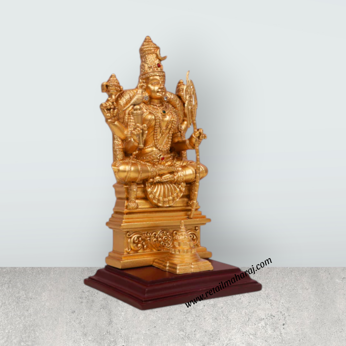Kamatchi Amman Statue - 8 x 4.5 Inches | Kamatchi Amman Silai/ Kamakshi Idol for Pooja - Retail Maharaj