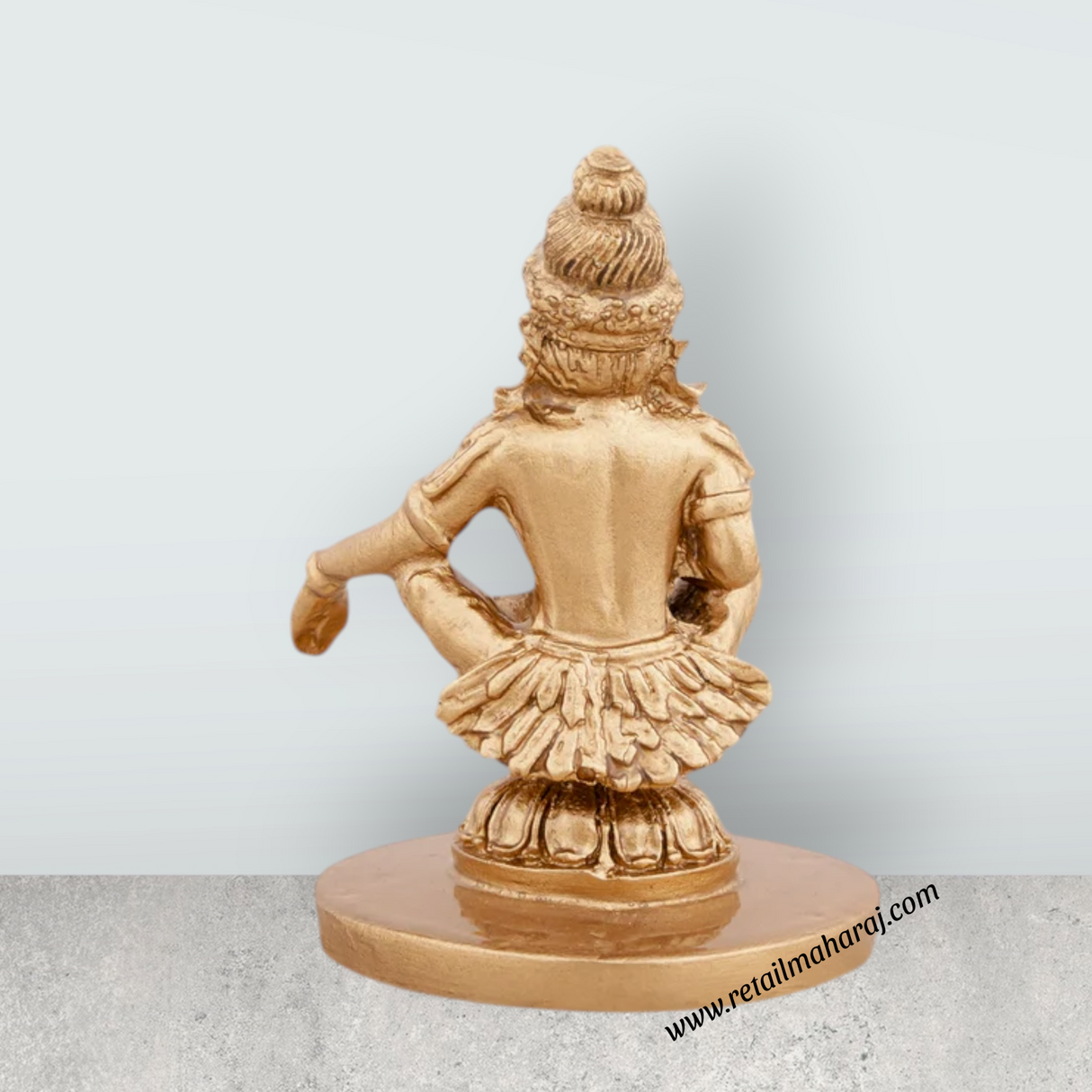 Ayyappan Statue - 2.5 x 1.75 Inches | Resin Statue/ Ayyappa Idol/ Ayyappan Vigraham for Pooja - Retail Maharaj