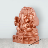 Panchamuga Ganesha Statue - 3 x 6 Inches | Copper Polish Vinayagar Statue/ Resin Statue for Pooja - Retail Maharaj