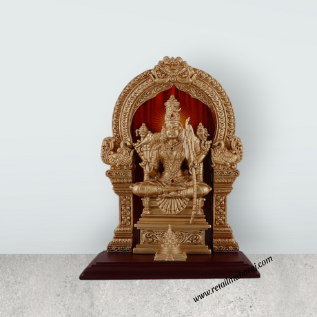 Kamatchi Amman Statue - 9.5 x 7 Inches | Kamatchi Amman Silai/ Kamakshi Idol for Pooja - Retail Maharaj