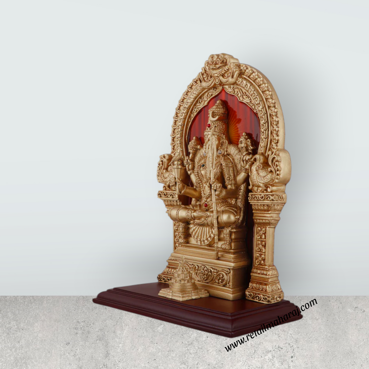 Kamatchi Amman Statue - 9.5 x 7 Inches | Kamatchi Amman Silai/ Kamakshi Idol for Pooja - Retail Maharaj