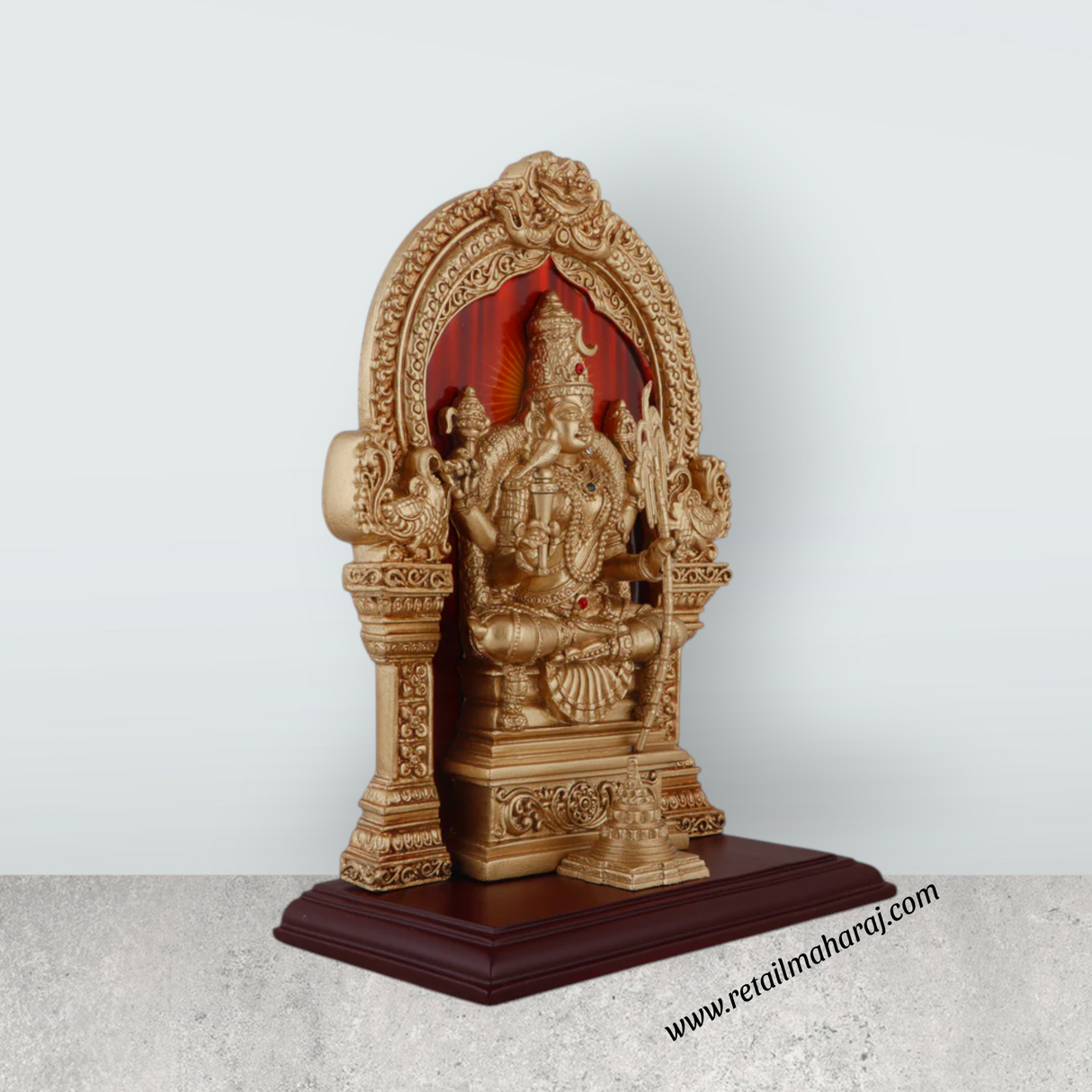 Kamatchi Amman Statue - 9.5 x 7 Inches | Kamatchi Amman Silai/ Kamakshi Idol for Pooja - Retail Maharaj