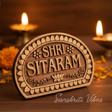 Shri Sita Ram Naam Seva Tamal Wood Idol – Handcrafted Statue for Home Temple - Retail Maharaj