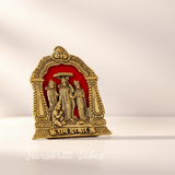 Metal Shri Ram Darbar Statue Murti Religious Idol for Wall Hanging and Table Top Office - Retail Maharaj