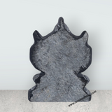 Ganesha Murti - 3.5 x 2.5 Inches | Black Stone Ganpati Murti/ Vinayaka Idol For Home Temple & Auspicious Decor - Retail Maharaj