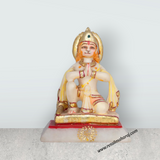 Ram Darbar Murti Set - 9 x 3.5 Inches | Marble Statue / Sita Ram Laxman Hanuman / Ram Darbar Idol for Pooja - Retail Maharaj