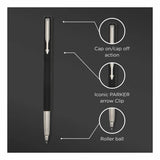 PARKER VECTOR BALL PEN MATTE BLACK | BLUE INK