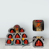 Ashta Vinayak Set - 6 x 7.5 Inches | Fibre Ganesh Idol / Ganapati Murti / Vinayagar Statue for Home & Pooja - Retail Maharaj