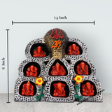 Ashta Vinayak Set - 6 x 7.5 Inches | Fibre Ganesh Idol / Ganapati Murti / Vinayagar Statue for Home & Pooja - Retail Maharaj
