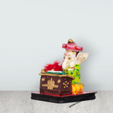 Writing Ganesh Murti With Mushak - 7 x 6 Inches | Marble Murti/ Ganpati Murti Decorative Showpiece for Home - Retail Maharaj