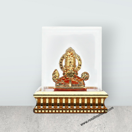 Balaji Murti - 3.5 x 2.75 Inches | Lucky Perumal Statue/ Multicolour Stone Balaji Idol With Dhoom for Table Topcccccccccccccccccccccc - Retail Maharaj