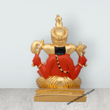 Mukut Ganesh Murti - 4.5 x 3 Inches | Ceramic Sculpture/ Vinayaka Statue/ Ganpati Idol for Pooja/ 250 Gms - Retail Maharaj
