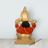 Ganesh Murti - 3 x 2 Inches | Ceramic Sculpture/ Ganpati Murti/ Vinayaka Statue for Pooja/ 75 Gms Approx - Retail Maharaj