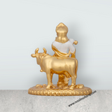 Cow Krishna Murti - 3 x 2.5 Inches | Krishna Statue/ Ceramic Sculpture for Pooja/ 70 Gms Approx - Retail Maharaj