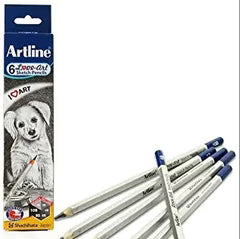 Artline Love Art Sketch Pencils Set of 6 (HB, 2B, 4B, 6B, 8B, 10B) - Retail Maharaj