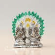 Metal Home Decorative Kalpavriksha Tree With Laxmi Ganesha Idols Silver Plated - Retail Maharaj