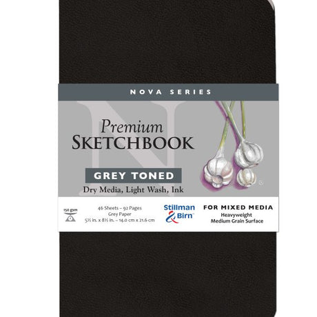 Stillman Birn Grey Nova Series Medium Grain Sketchbook Open Stock - Retail Maharaj