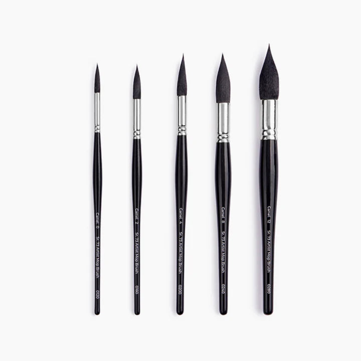 Camel Artist Mop Brush Set of 5 - Retail Maharaj