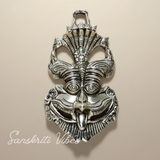 Metal Feng Shui Vastu Nazar Battu Wall Hanging with Naag Ganesha Suraksha Kawach Mask for Evil Eye Protection (Glossy Finish, Metal, Made in India)