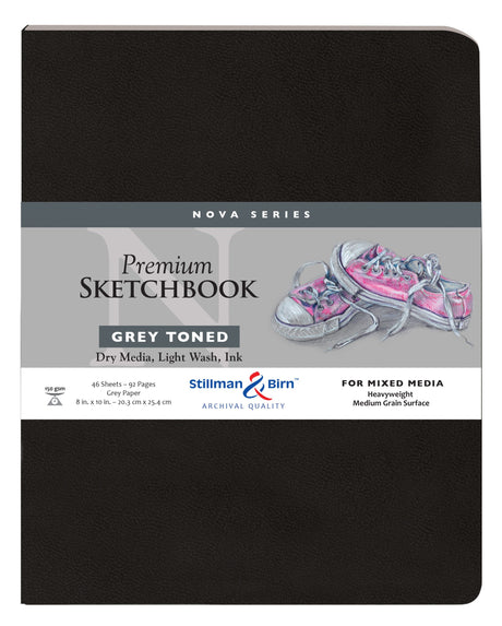 Stillman Birn Grey Nova Series Medium Grain Sketchbook Open Stock - Retail Maharaj