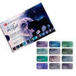 White Nights Granulating Watercolour 12 Full Pans Set - Retail Maharaj