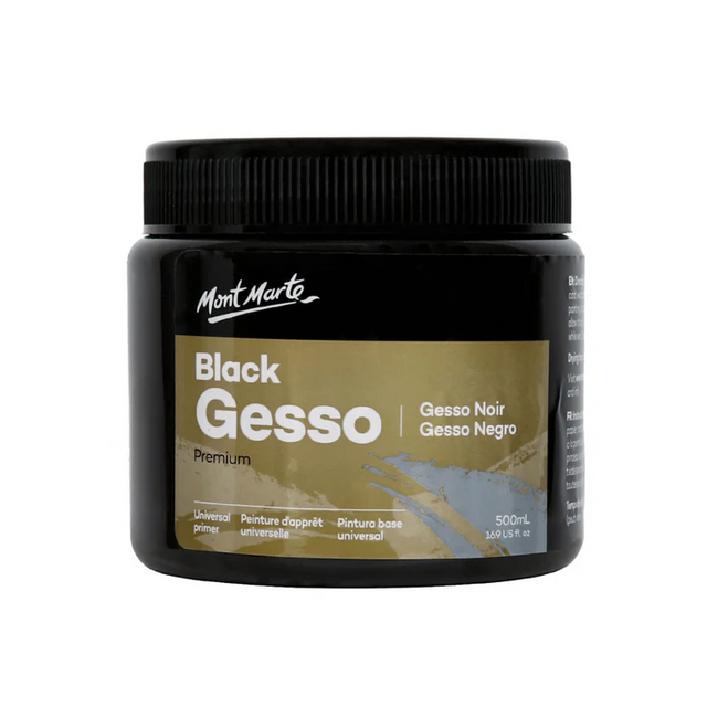 Mont Marte Gesso 500 ml Black - Retail Maharaj