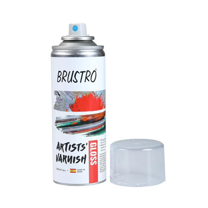 Brustro Artist's Picture Varnish Spray Gloss 200 ml - Retail Maharaj