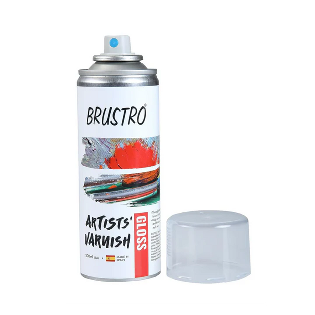 Brustro Artist's Picture Varnish Spray Gloss 200 ml - Retail Maharaj