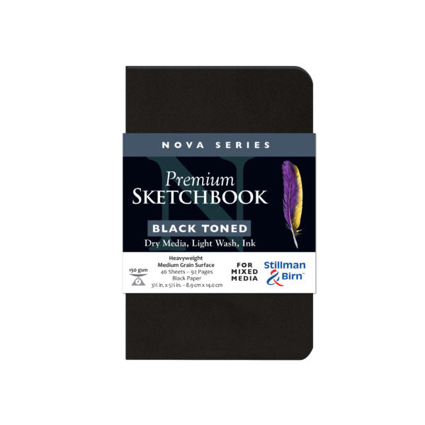 Stillman and Birn Black Nova Series Sketchbook for Mixed Media and Ink - Retail Maharaj