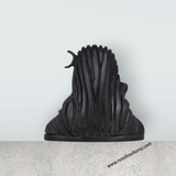 Black Shivan Murti - 4.5 x 5 Inches | Adiyogi / Shivalingam / Mahadev Statue / Decor for Home & Pooja - Retail Maharaj