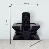 Shivling Murti - 4 x 6 Inches | Blue Sunstone Idol / Shiv Ling Murti / Shiva Lingam Statue for Pooja - Retail Maharaj