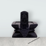 Shivling Murti - 4 x 6 Inches | Blue Sunstone Idol / Shiv Ling Murti / Shiva Lingam Statue for Pooja - Retail Maharaj