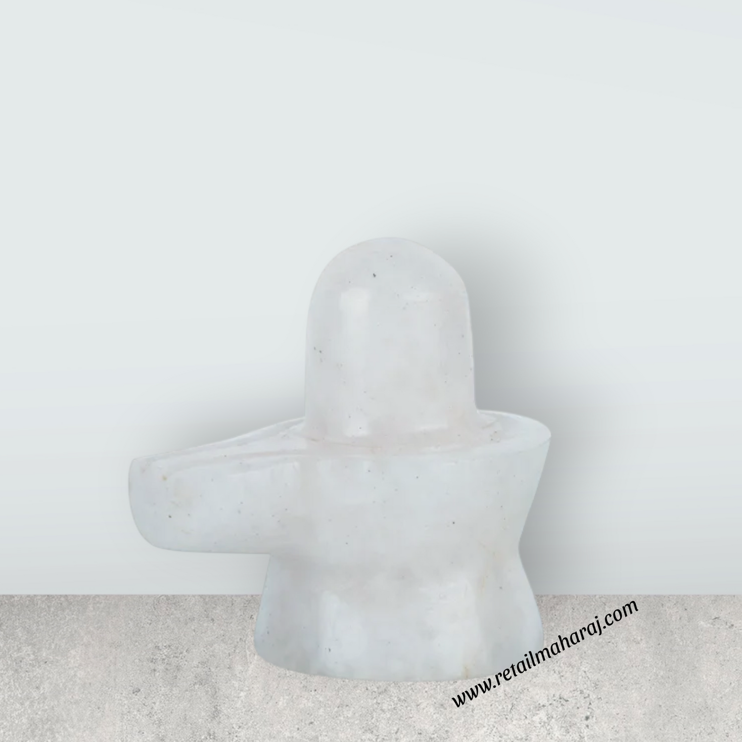 Opel Shiv Ling Murti - 2 x 1.75 Inches | Crystal Shiva Lingam Statue/ Stone Shiv Ling Statue for Pooja - Retail Maharaj