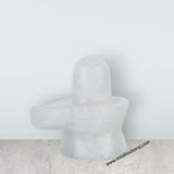 Opel Shiv Ling Murti - 2 x 1.75 Inches | Crystal Shiva Lingam Statue/ Stone Shiv Ling Statue for Pooja - Retail Maharaj