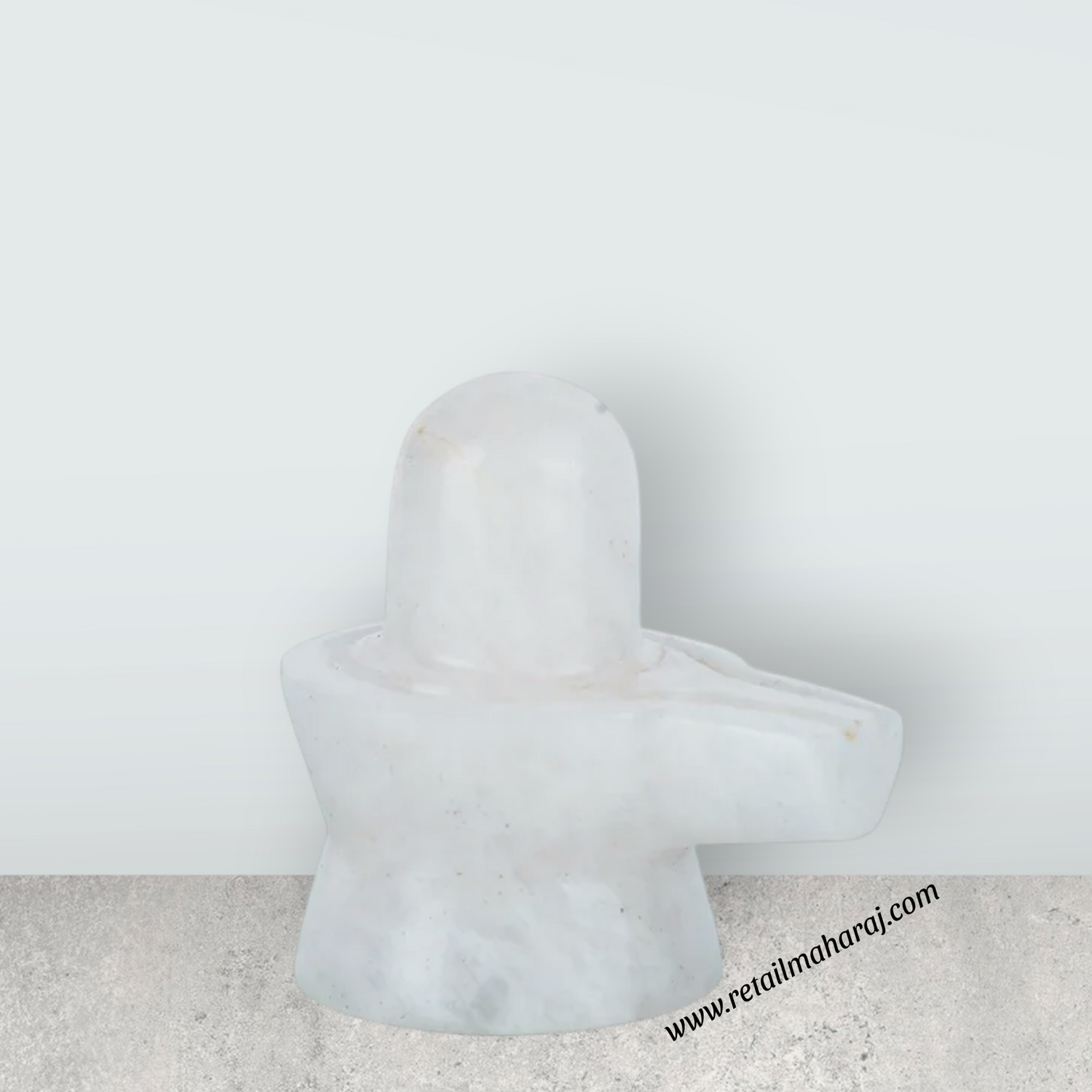 Opel Shiv Ling Murti - 2 x 1.75 Inches | Crystal Shiva Lingam Statue/ Stone Shiv Ling Statue for Pooja - Retail Maharaj