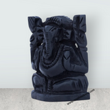 Ganesh Murti - 2 x 1.75 Inches | Karungali Statue/ Ebony Vinayaka Idol/ Ganpati Murti for Pooja - Retail Maharaj