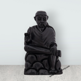 Sai Baba Statue - 4 x 2.5 Inches | Karungali Statue/ Sai Baba Vigraham for Pooja/ 80 Gms Approx - Retail Maharaj