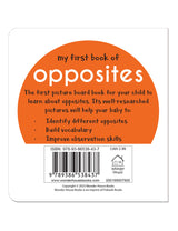 My First Book of Opposites | First Concept Board Book for Babies, Toddlers & Preschoolers | Learn Big–Small, Hot–Cold & More with Bright Pictures | Early Learning Book for Kids Ages 0-3 Years - Retail Maharaj