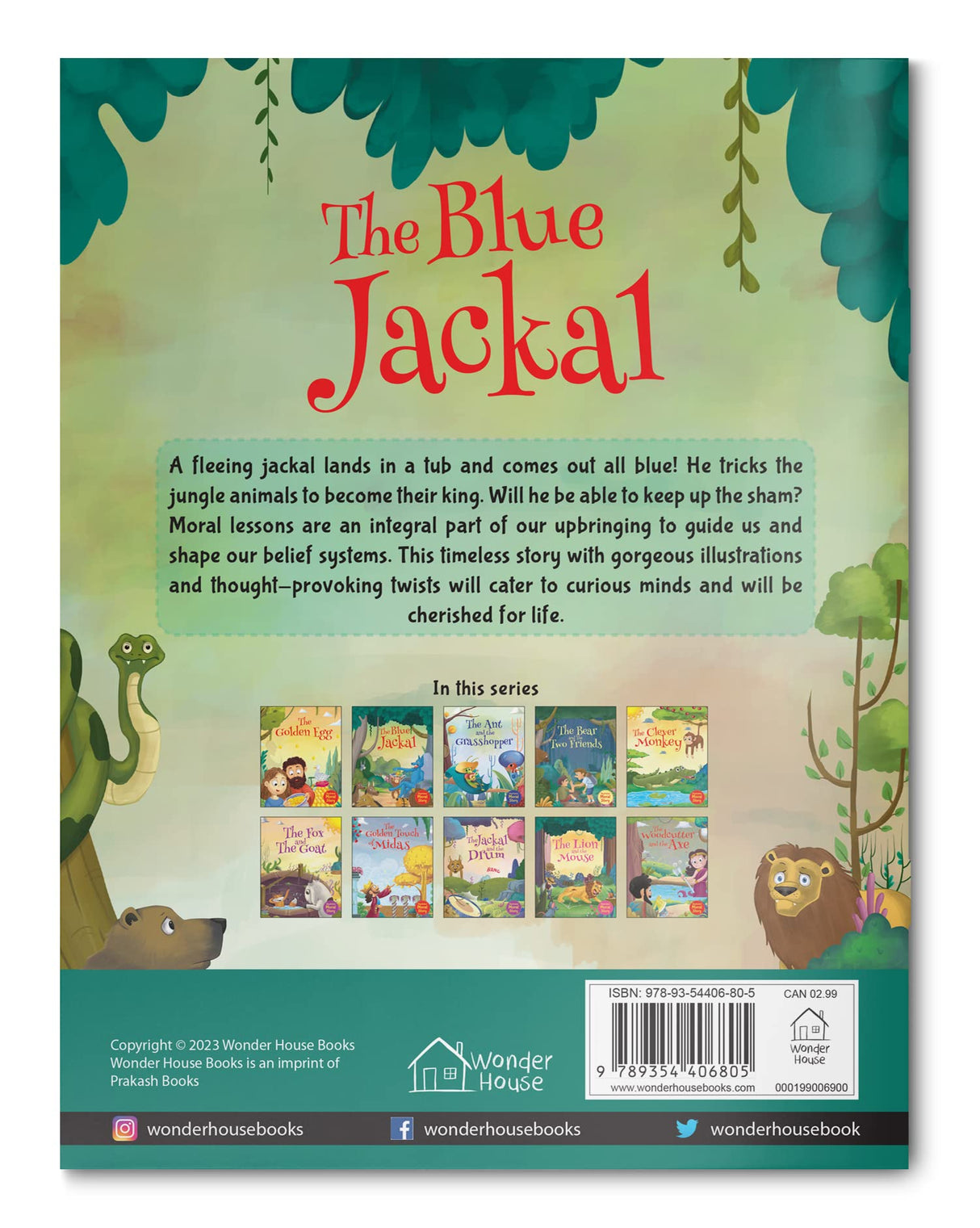 The Blue Jackal - Illustrated Moral Story for Children - Retail Maharaj