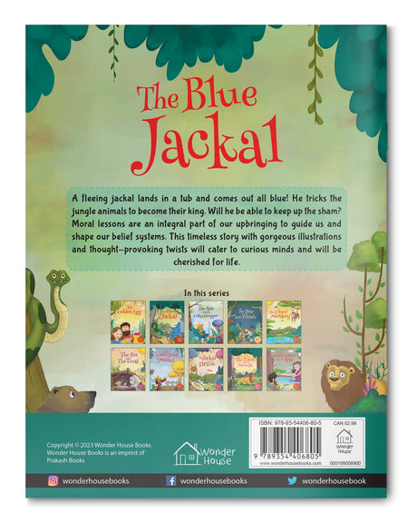 The Blue Jackal - Illustrated Moral Story for Children - Retail Maharaj