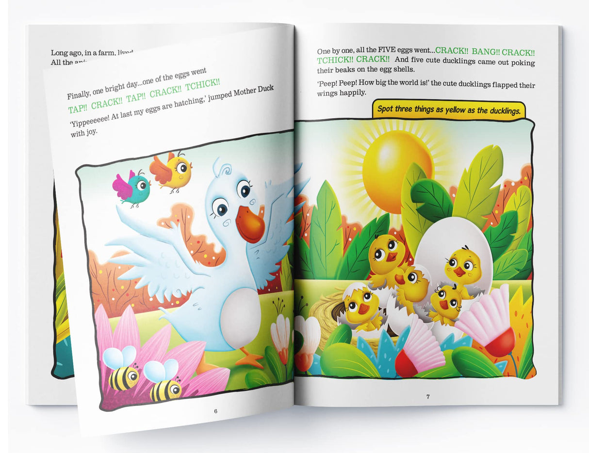 Fairy Tales Comprehension: The Ugly Duckling Classic Tale with Fun Reading Practice | Ages 5–8 | Develop Emotional Understanding & Literacy Skills - Retail Maharaj