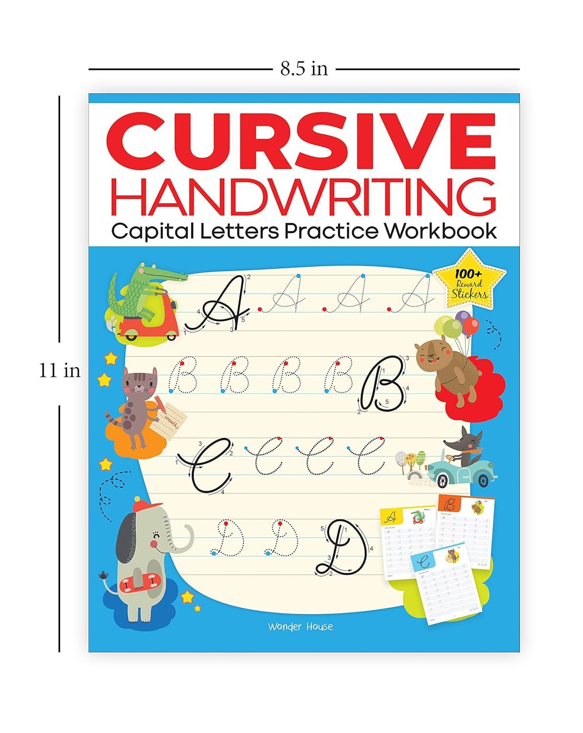 Cursive Handwriting Practice Workbooks (Set of 4): Small Letters, Capital Letters, Joining Letters & Word Families | Level 1 | Ages 5–8 | Build Writing Skills with Fun Exercises - Retail Maharaj