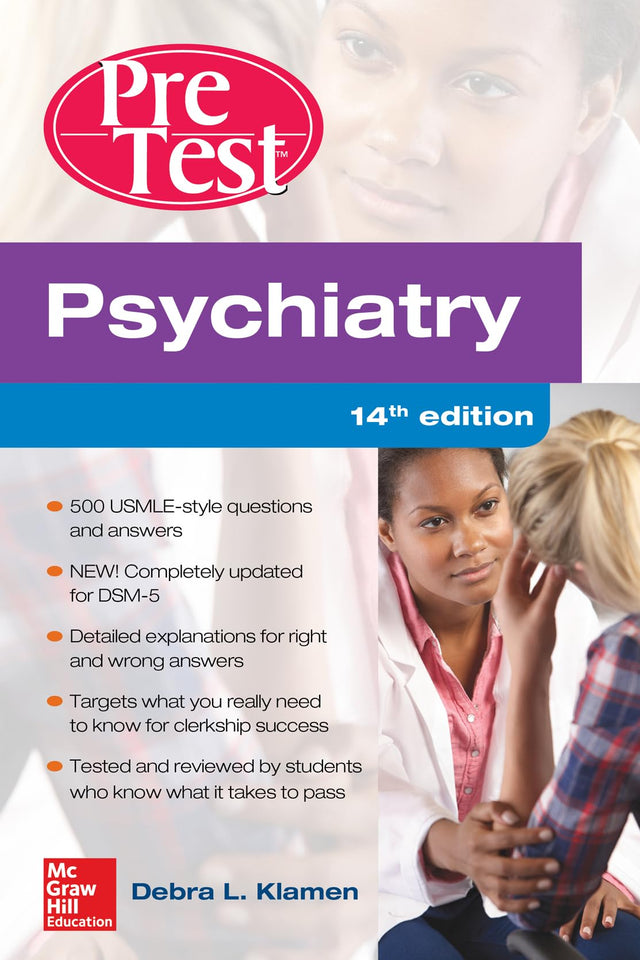 Psychiatry PreTest Self-Assessment And Review, 14th Edition - Retail Maharaj