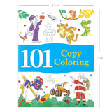 101 Copy Coloring: Fun Activity Book For Children (Ages 3-6) I Screen Free time of 3 hours - Retail Maharaj