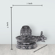 Shivling With Shivan Face Murti - 5 x 7 Inches | Belgium Glass Shiva Lingam / Glass Shivalinga for Pooja - Retail Maharaj