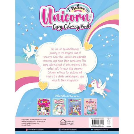 I Believe In Unicorn Copy Coloring Book: Fun Activity Books For Children - Retail Maharaj