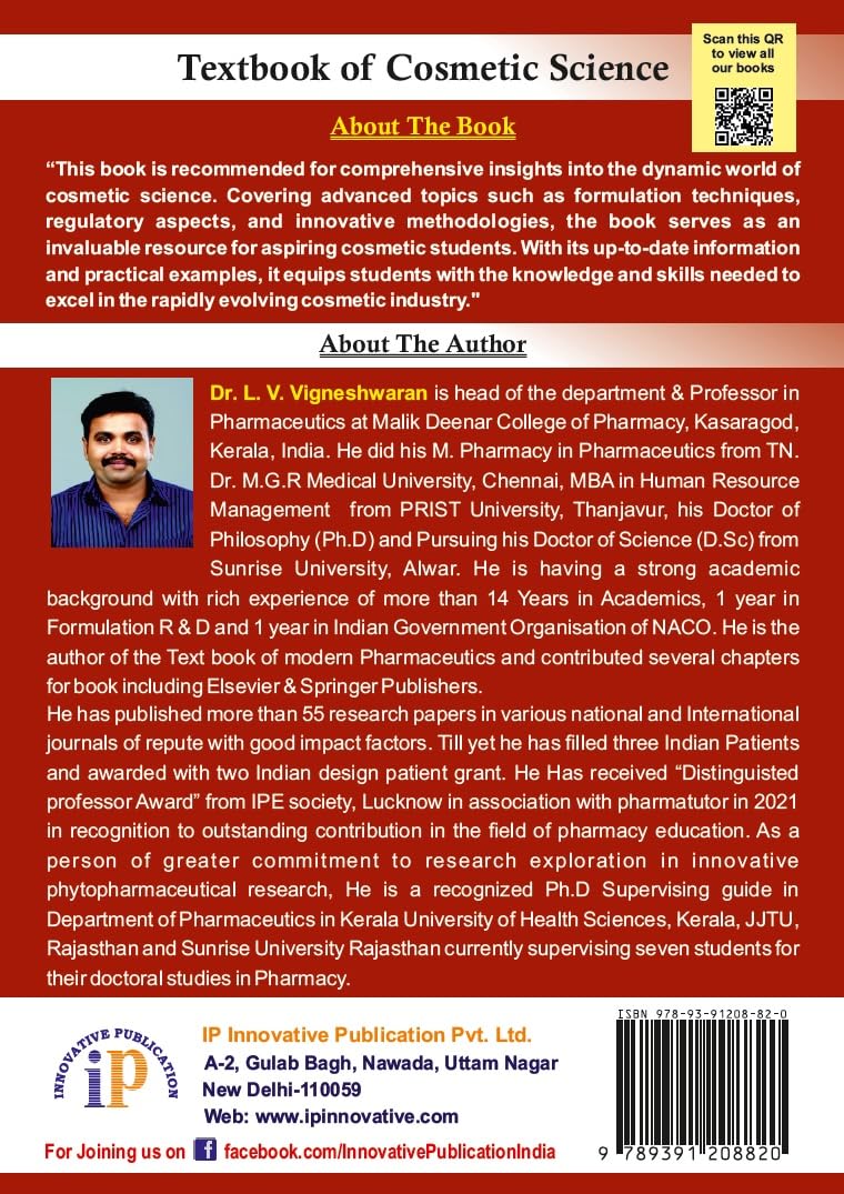 Textbook of Cosmetic Science - Retail Maharaj