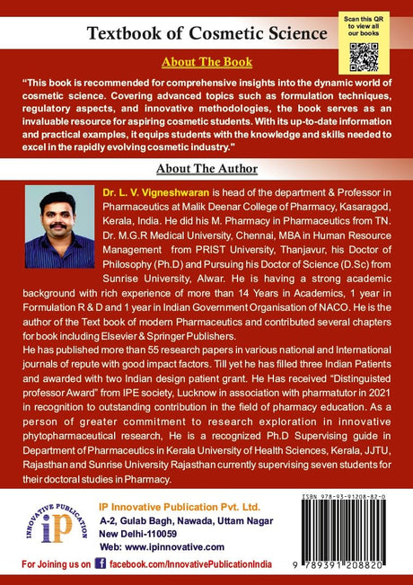 Textbook of Cosmetic Science - Retail Maharaj