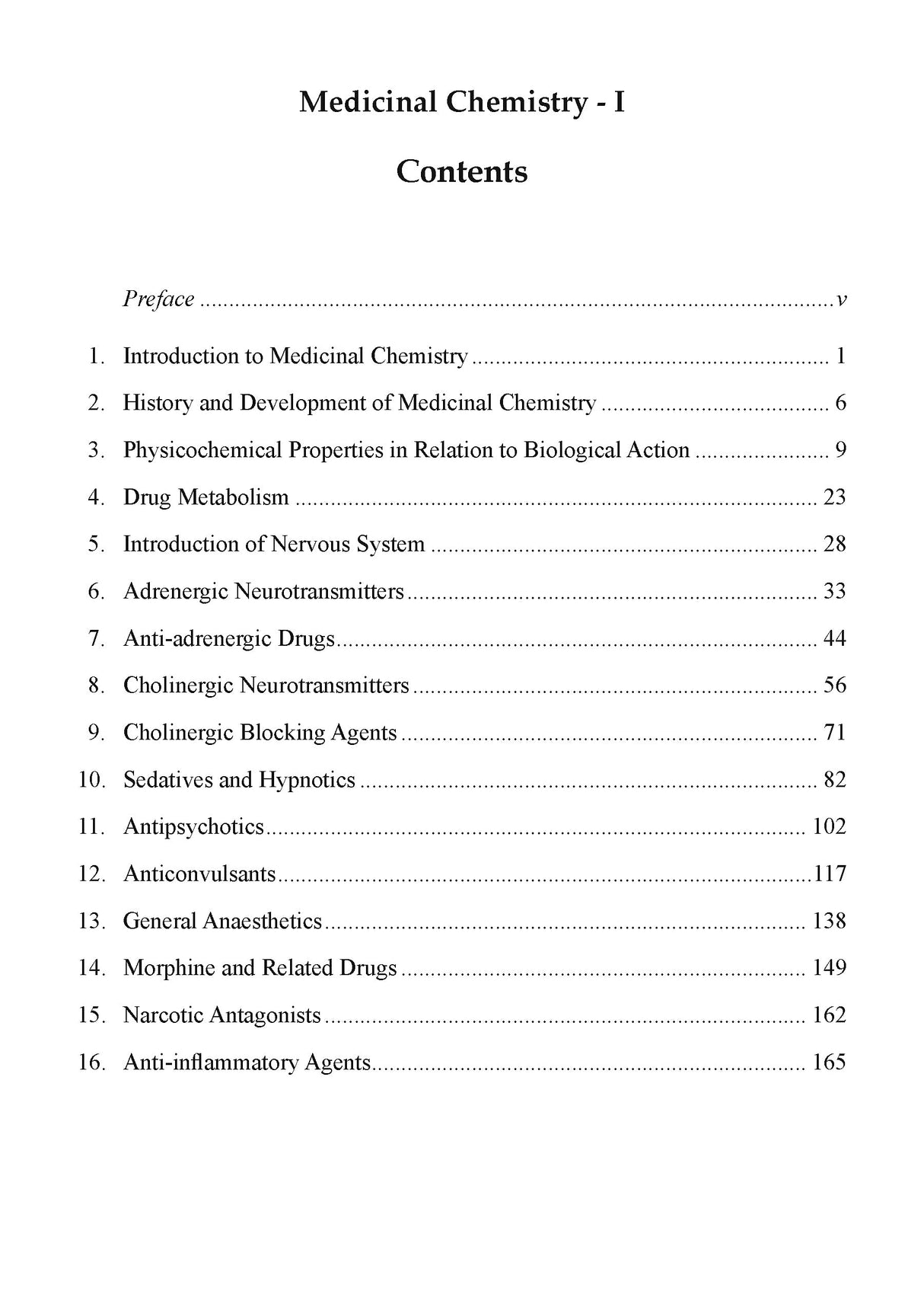 MEDICINAL CHEMISTRY - I, For B. Pharm, 2nd Year, IV Semester Students (As Per Latest PCI Syllabus) - Retail Maharaj
