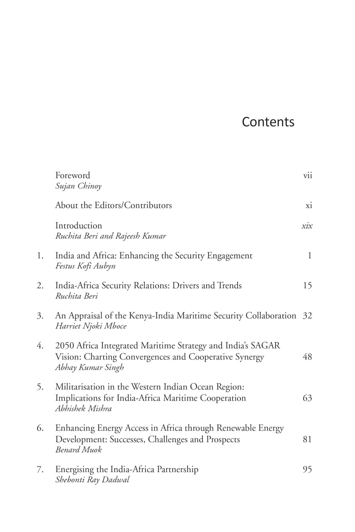 India and Africa: Deepening The Security Engagement - Retail Maharaj